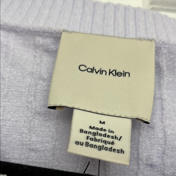 Calvin Klein Light Purple Cable Knit Sweater - Picture 2 of 6